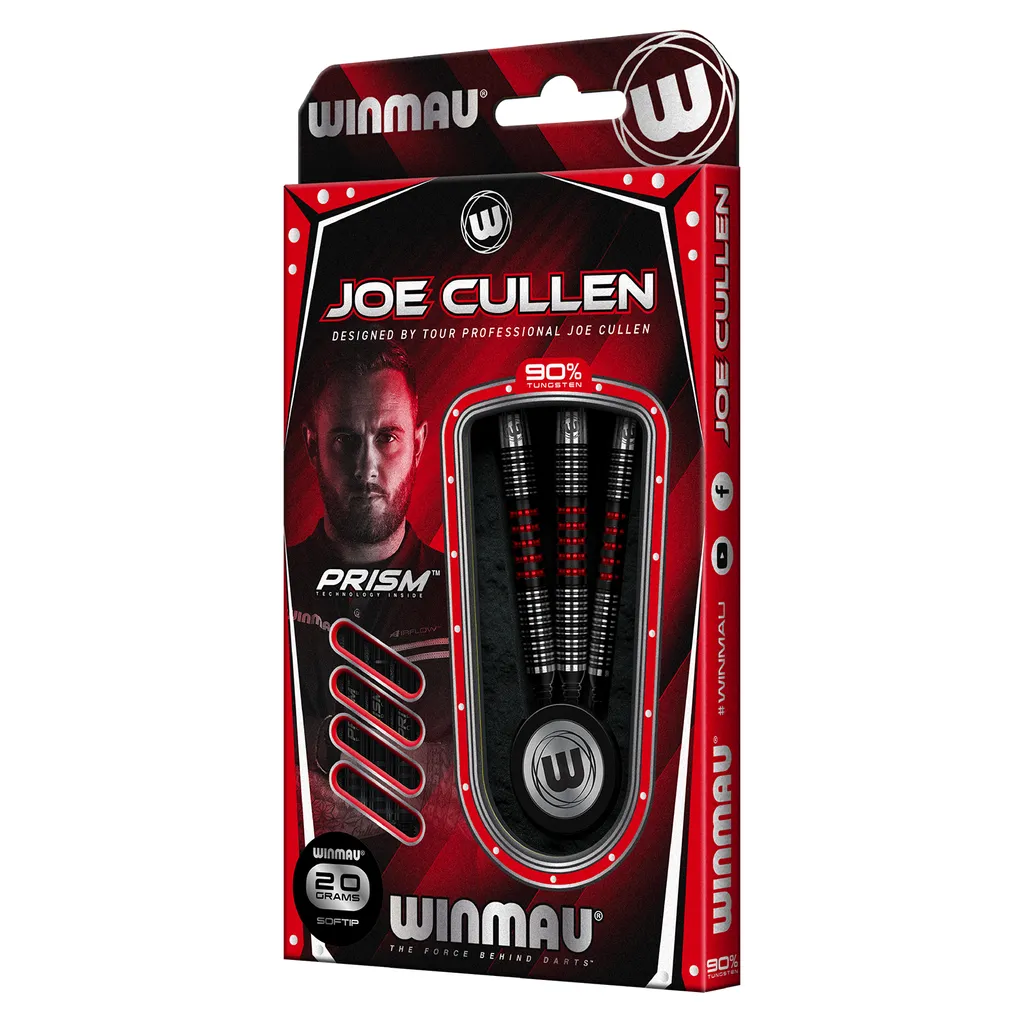 Jeu de fléchettes Winmau Joe Cullen Ignition 1483 pour cible souple