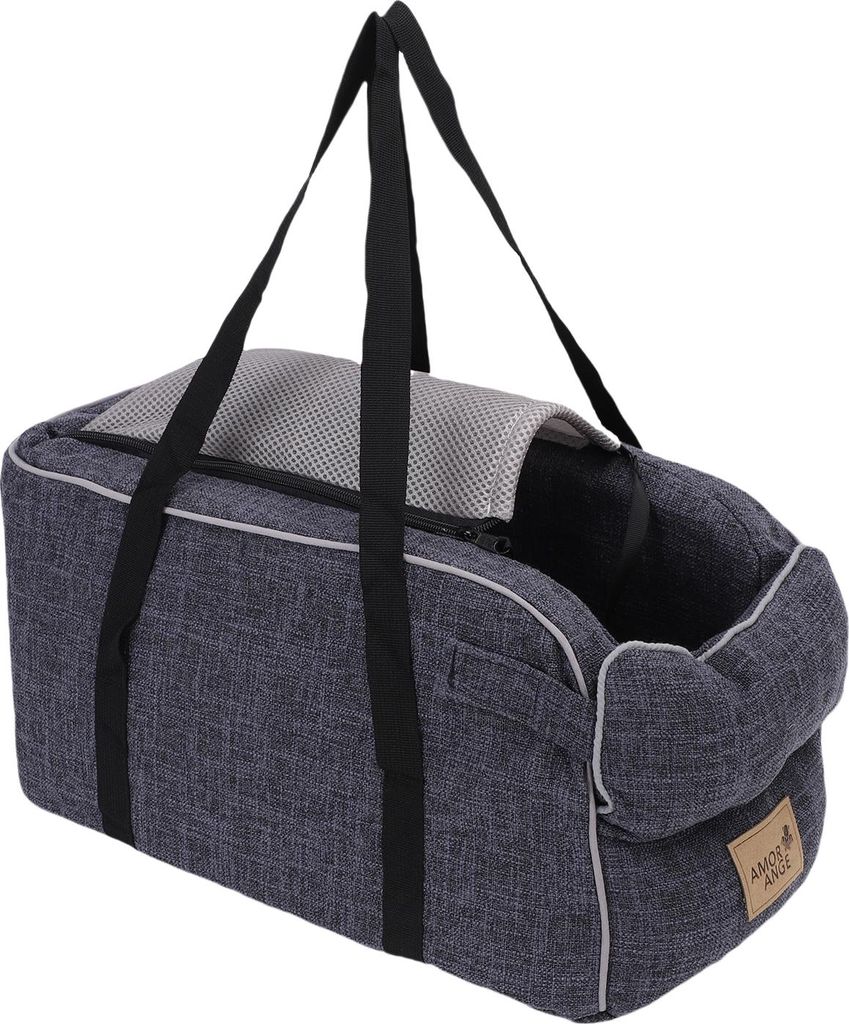 Konsole Hund Autositz Bequemer tragbarer Griff Design Mittelkonsole Haustier Autositz Booster für Reisen Camping
