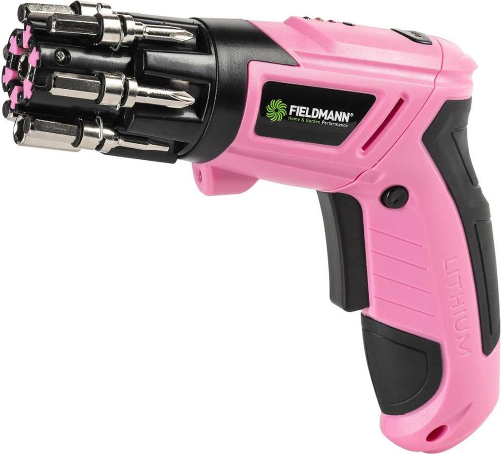 Wkrętarka FIELDMANN AKU 3,6 V różowa z bitami FDS 10112-A Zdjęcie produktu 