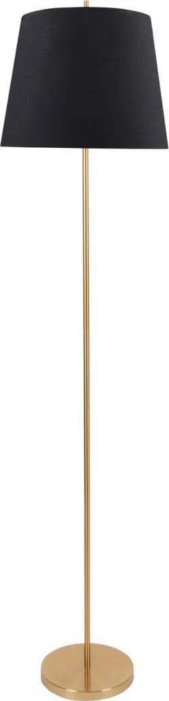 Lampadaire doré ELENA Polux avec abat-jour noir 1xE27 20W chic