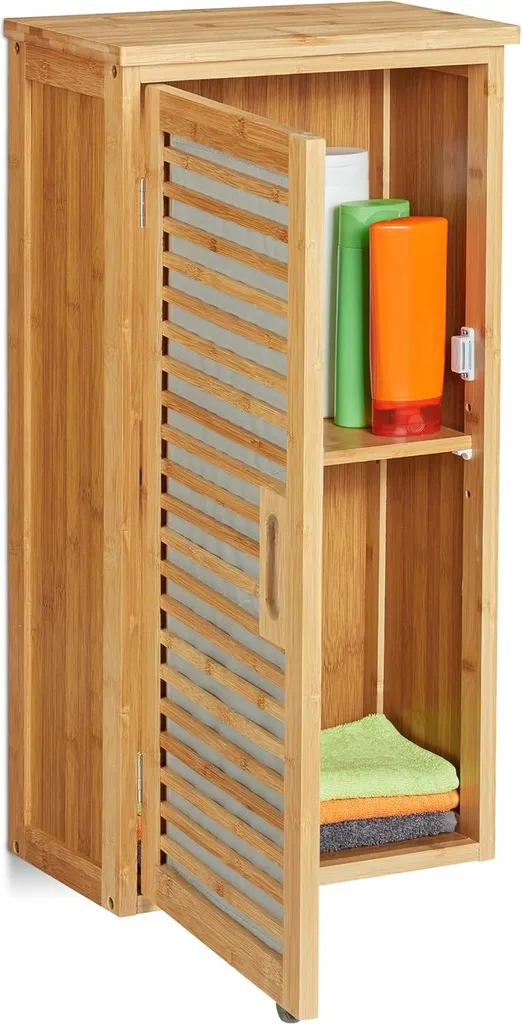 Armoire haute salle de bain gain de place pour ranger vos serviettes