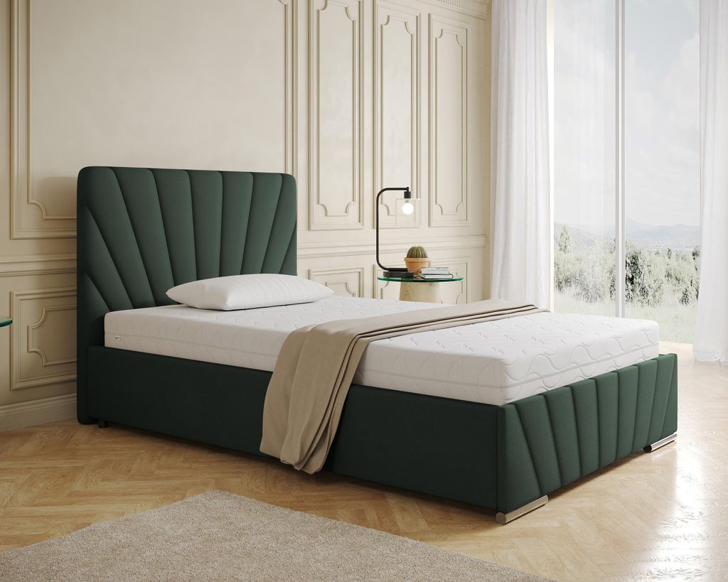 Polsterbett RAY - Komfortbett mit Stauraum, Einzelbett,