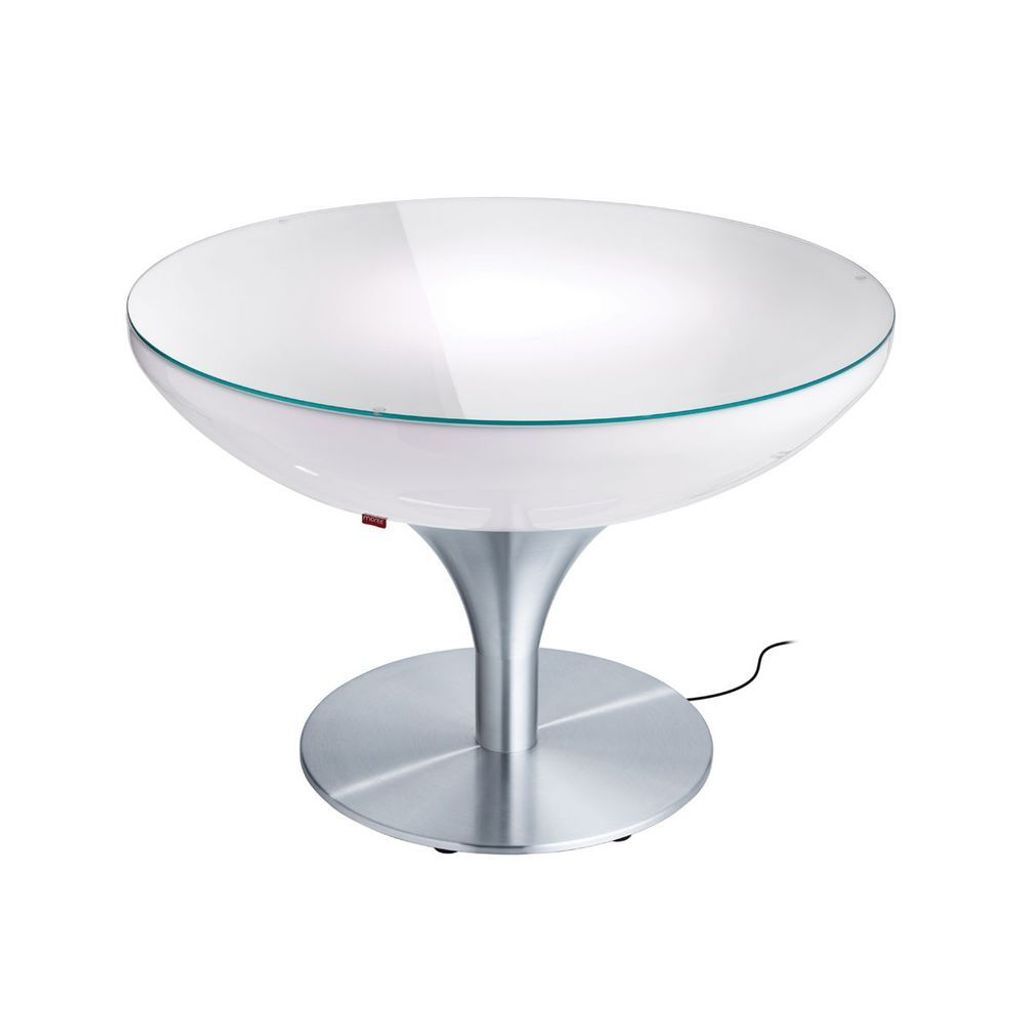 Moree Lounge Table Outdoor Tisch 55cm Dekolampe Außen Halbrund, Rund
