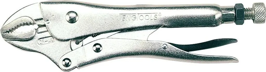 Pince étau à mâchoire droite et ronde 180mm acier robuste 401-7