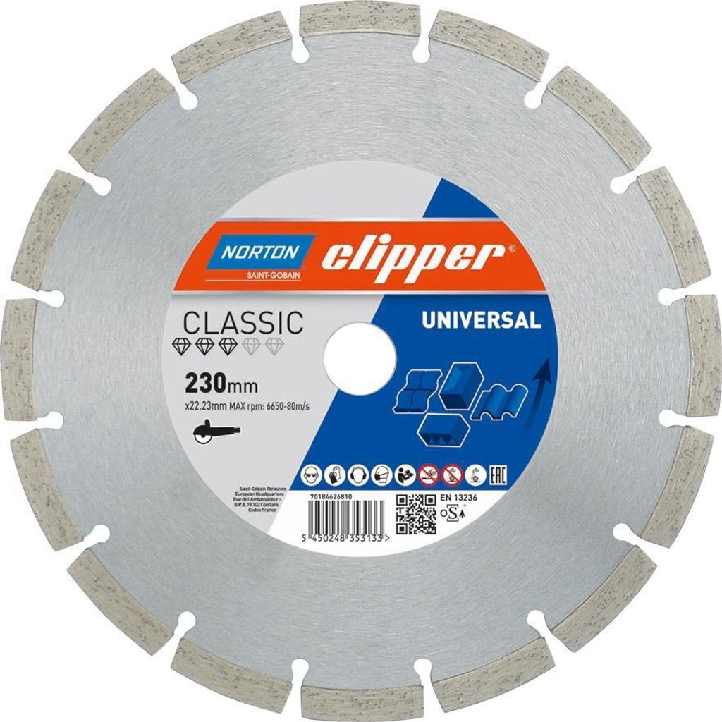 CLIPPER Diamant-Trennscheibe CLASSIC UNI, 350x25,4mm Produktbild 