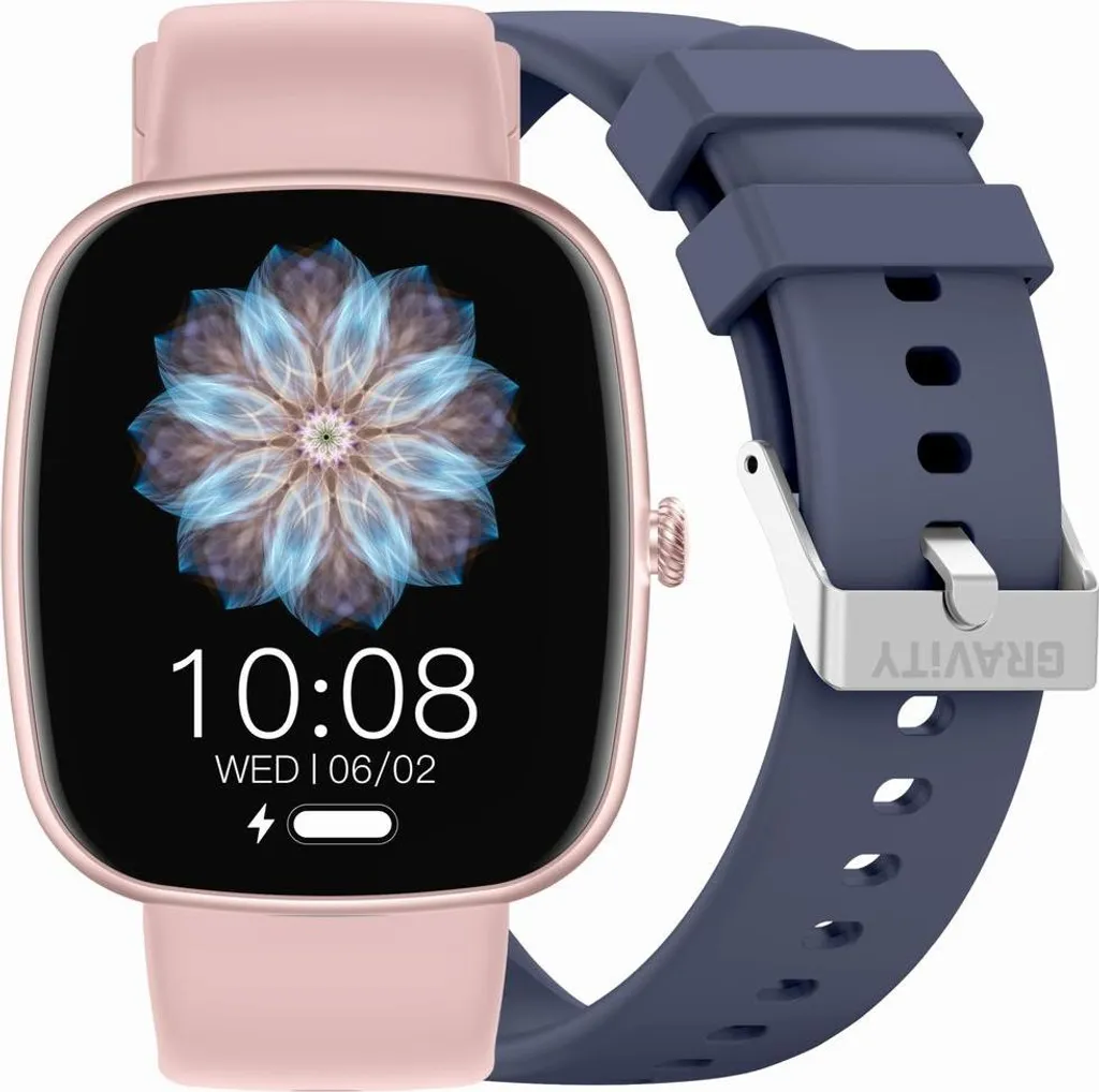 Gravity GT18-3 Smartwatch Donna Rosa Tech: 2 Cinturini Glamour Set