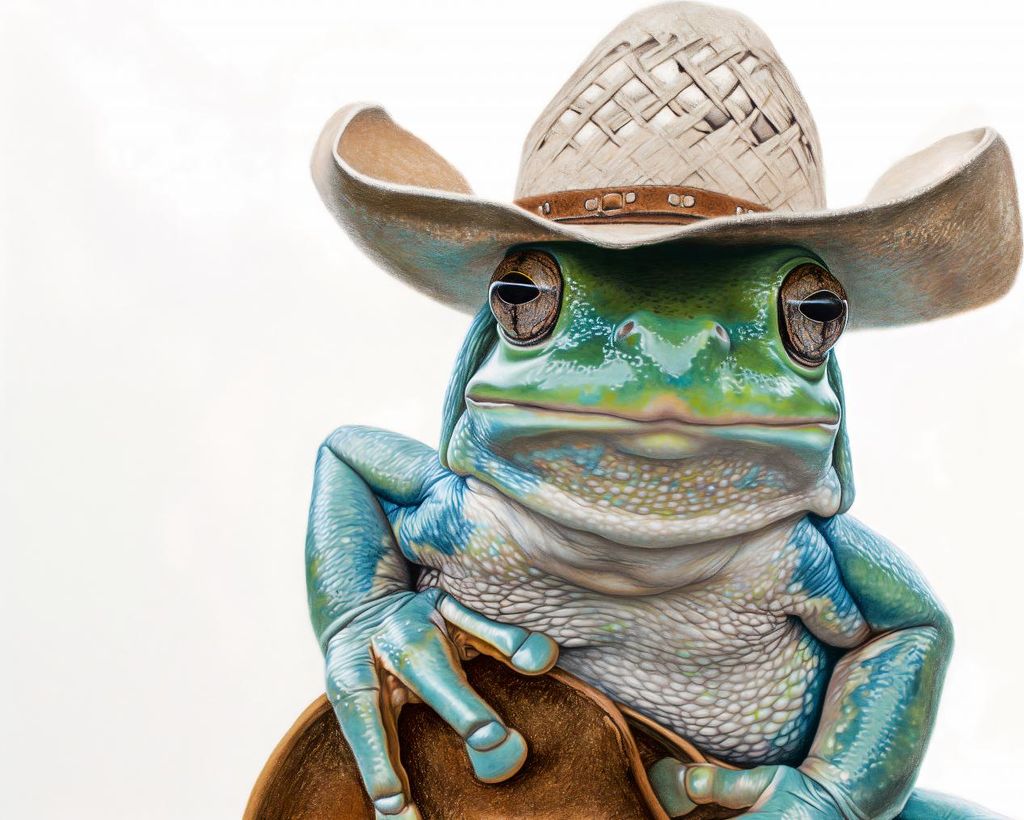 Plakat 60x40cm Cowboy aus dem Sumpf