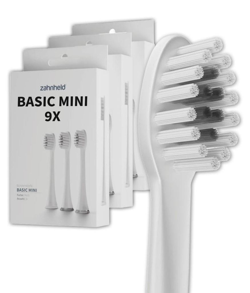 Zahnheld Bürstenkopf Ersatzbürsten Basic Mini - ideal für Produktbild 