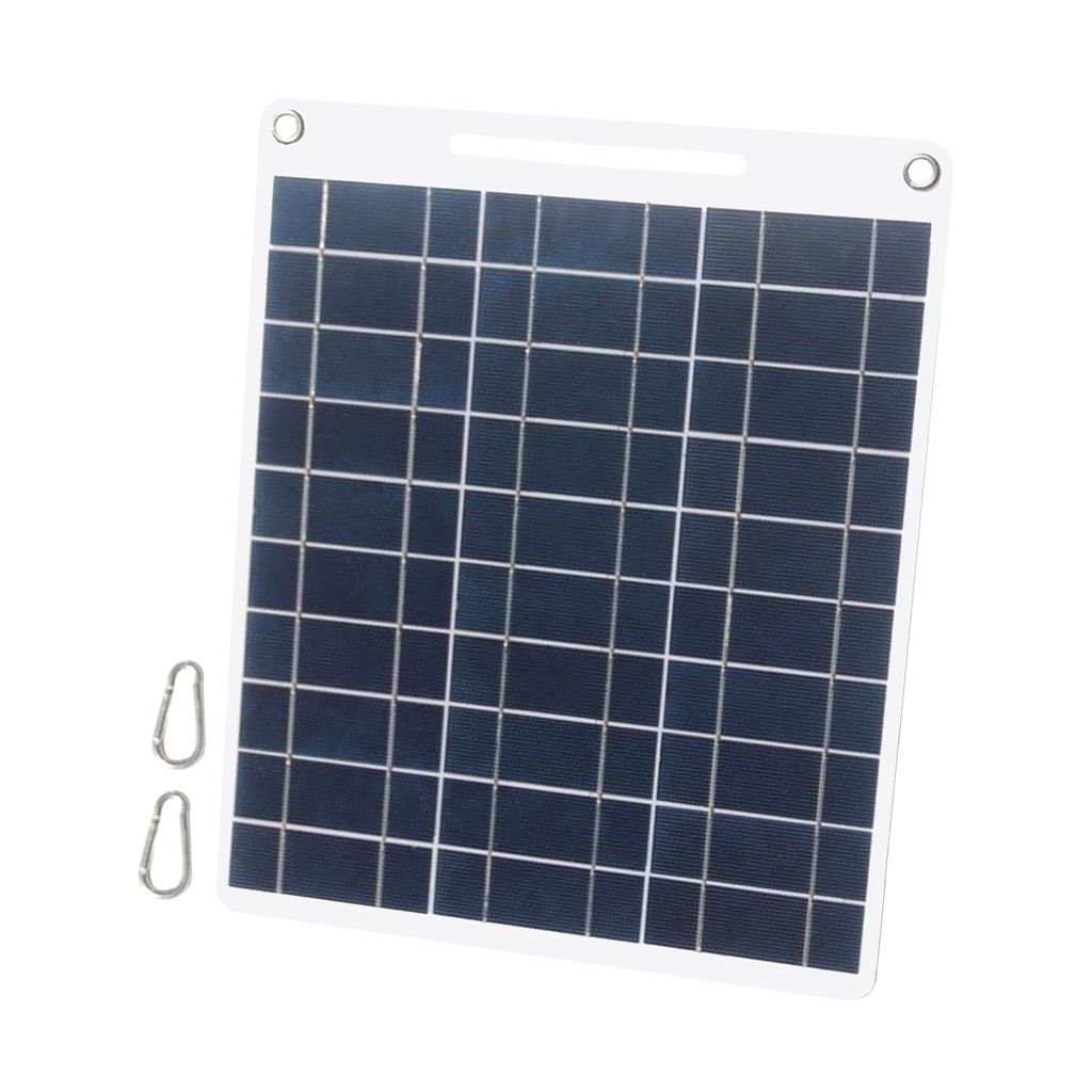 13W 5V solární panel s dvojitým USB portem 2PCS karabina Obrázek produktu 