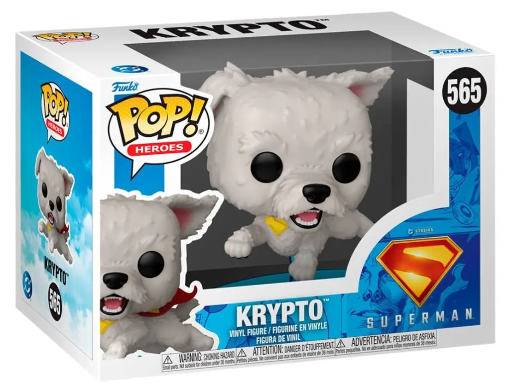 Statuette Superman avec Krypto 15 cm - Jouet de Collection DC Comics