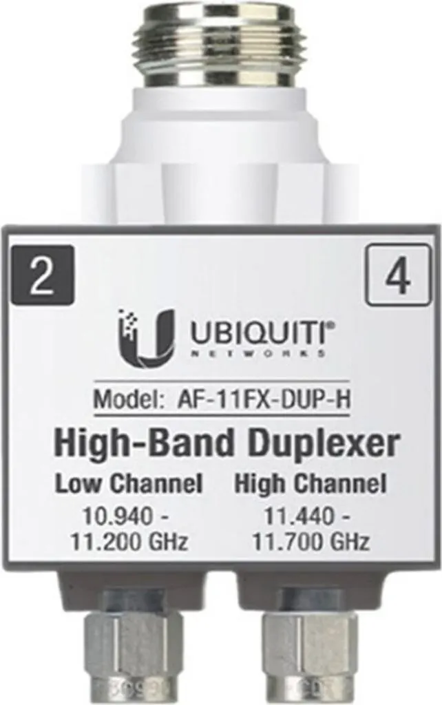 Duplexer airFiber Low-Band pour Liaison Point à Point Ubiquiti 11 GHz