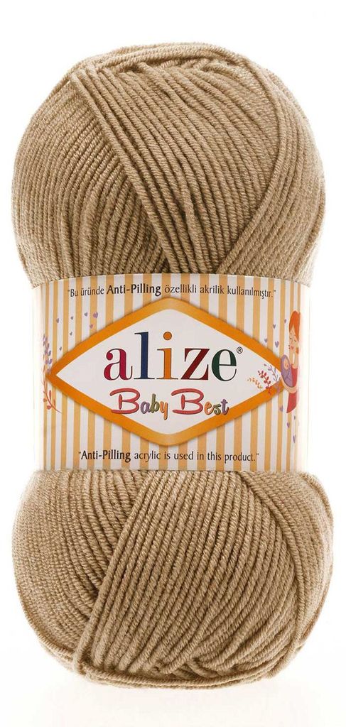 100g Strickgarn ALIZE Baby Best uni Babywolle Wolle Produktbild 