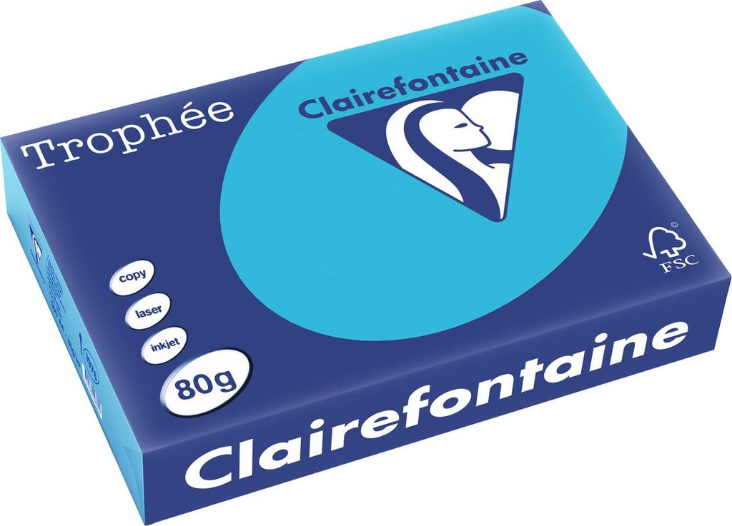 Clairefontaine Trophée A4, A4 (210×297 mm), Blau, Copying Produktbild 