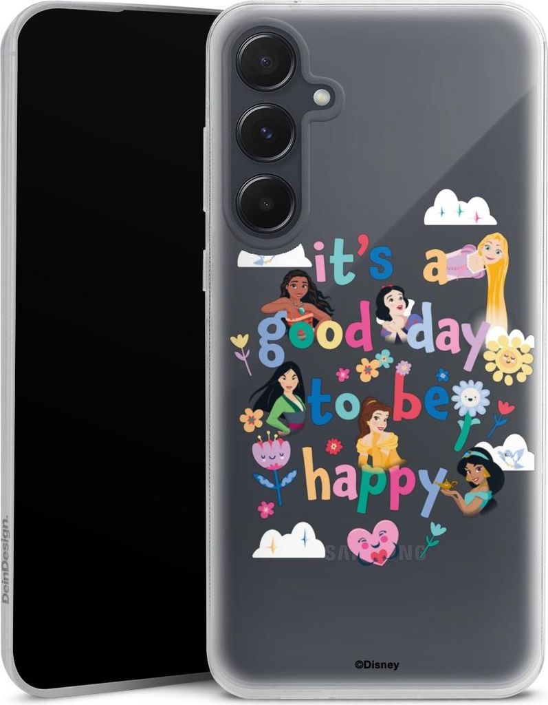 DeinDesign Slim Hülle für Samsung Galaxy A55 5G Silikon Case Ultra Dünn Handyhülle Disney Princess Offizielles Lizenzprodukt Prinzessin