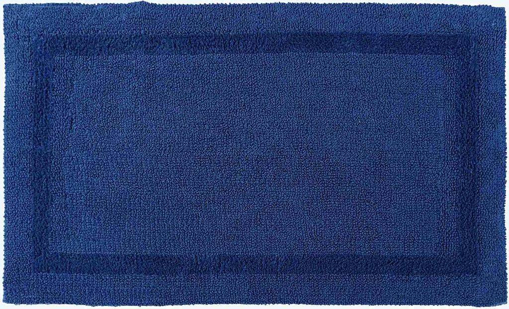 HOMESCAPES XXL-Badematte dunkelblau 70x120 cm aus 100% Produktbild 