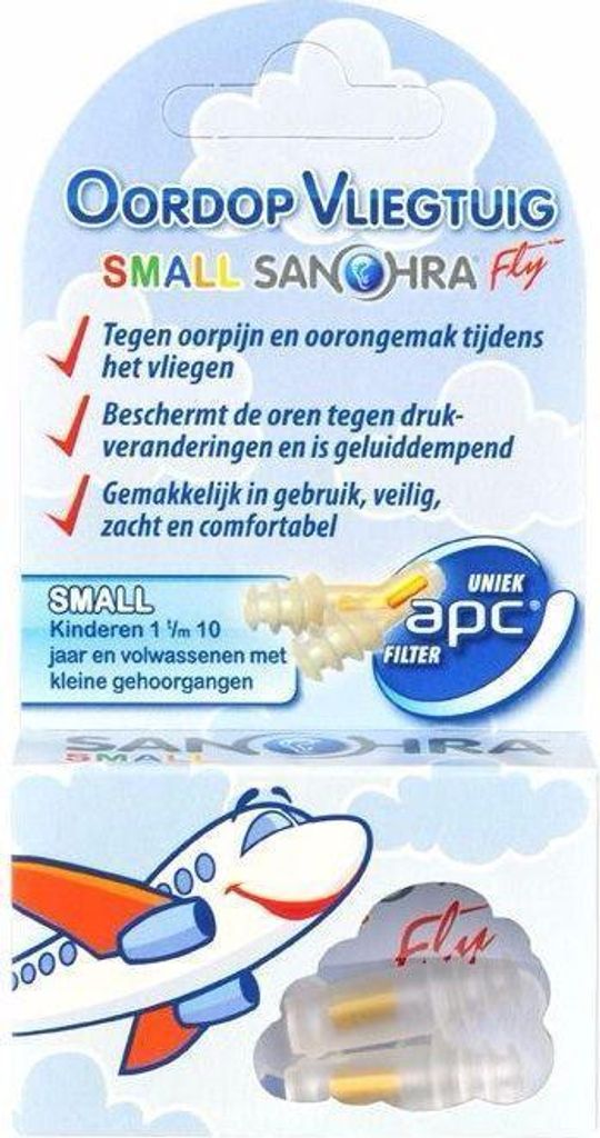 Sanohra Flugzeug Kinder Ohrstöpsel Produktbild 