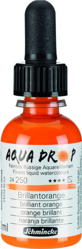 Schmincke Aqua Drop Aquarell Brillantorange 30ml 24250034 Airbrush Illustration