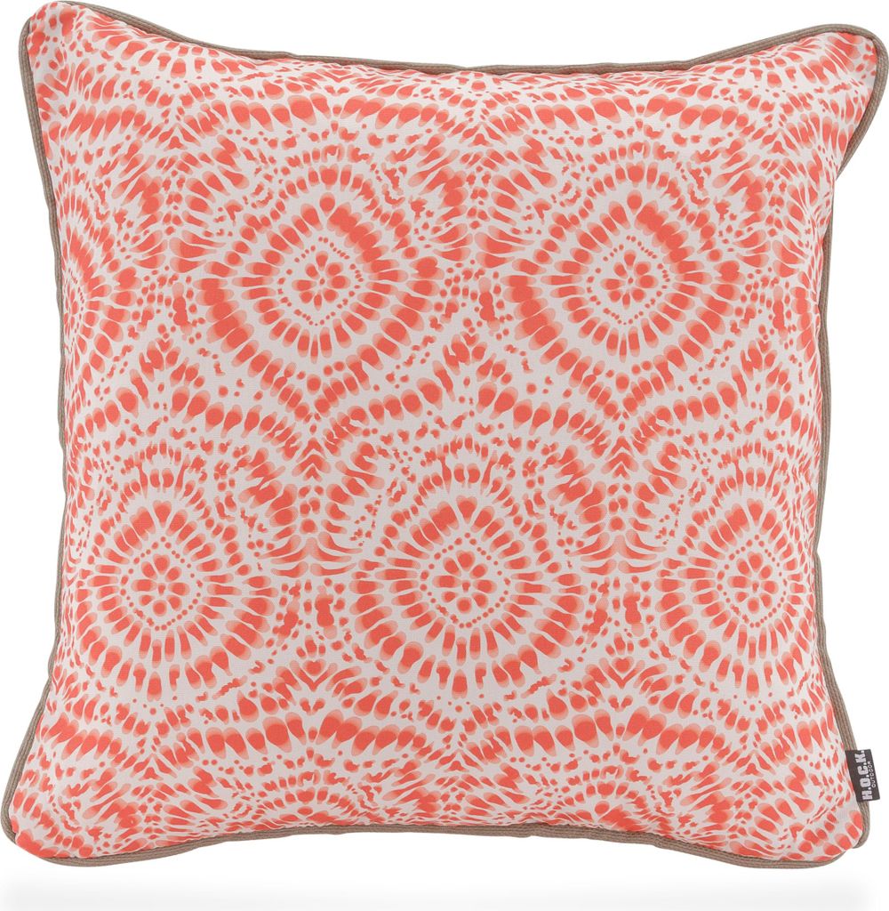H.O.C.K. Badu Batik Steel Outdoor Kissen mit Keder 50x50cm col. 20 orange