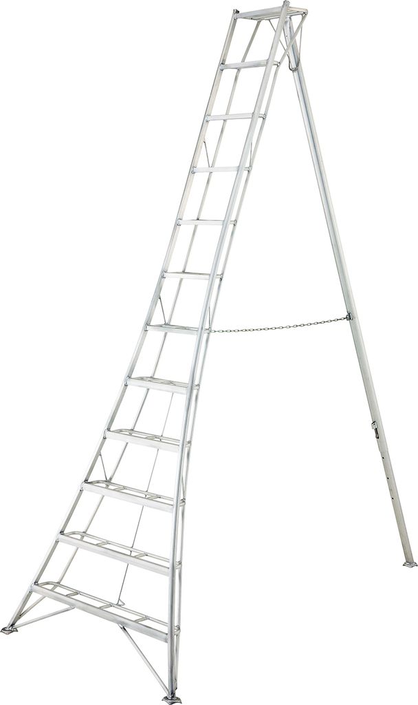 Drabina ogrodowa 3-stopniowa aluminiowa Niwaki (149x125x183 Zdjęcie produktu 