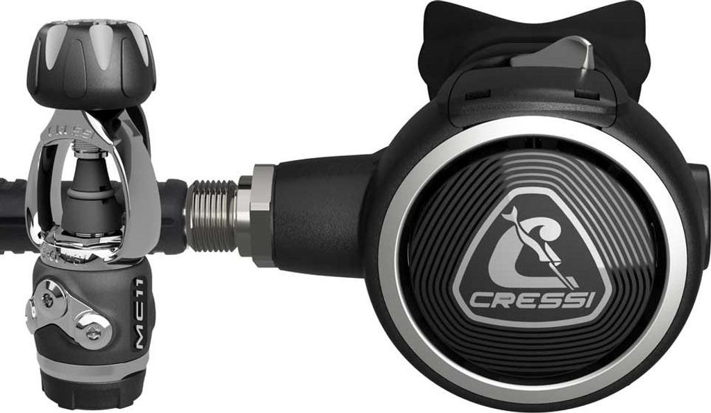Cressi Zen Pro Mc11sc Int Tauchregler-set Silber Silber One Size