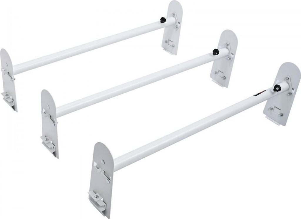 Dachleiterträger Relingträger - 3 Stk. - Einstellbar - 1020–1900 mm Länge - Lkw Rack Dachgepäckträger - Belastbar bis 340 kg - Aluminiumlegi...