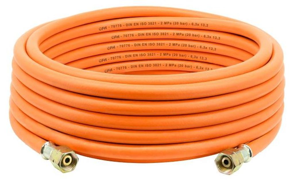 CFH Gasschlauch Gummi VS 780 (10 m, G 3/8" LH bds) Produktbild 