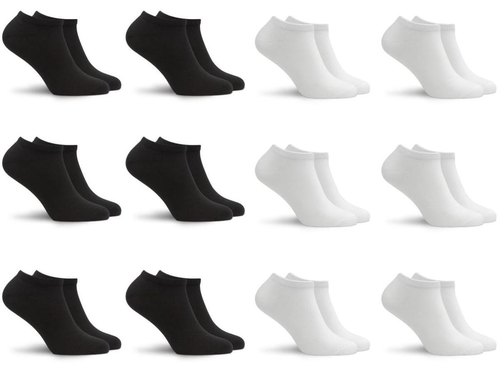 Sukats® Sneaker Socken, 12 Paar, Damen und Herren, 39-42, Produktbild 