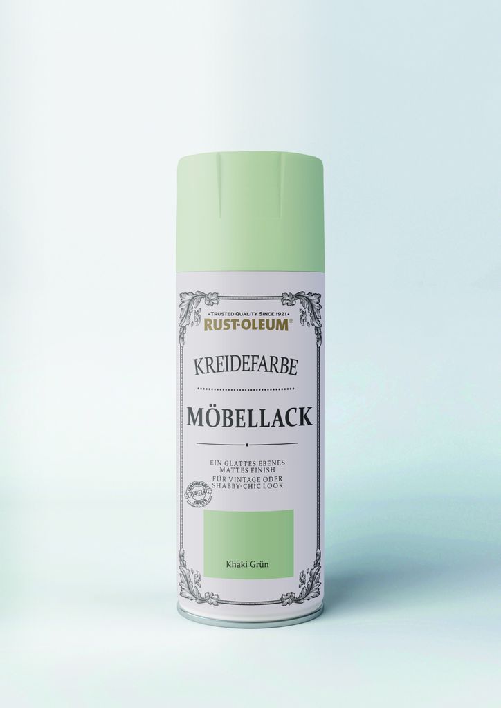 Sprühfarbe Kreidefarbe Khaki grün 400 ml Produktbild 2