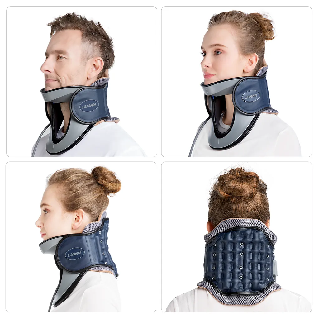 Appareil gonflable cervical ergonomique pour étirement de la nuque