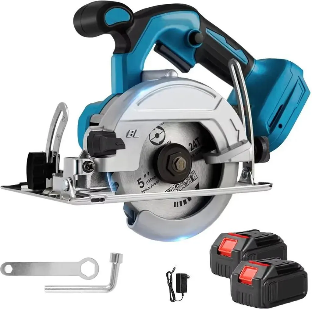 Sega Circolare Mini a Batteria 18V 1000W - Motore Brushless Marrone