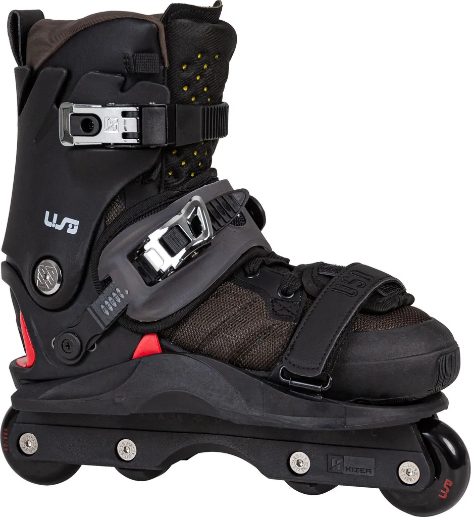 Patins en ligne USD Skates Shadow Team 60 Noir EU 45 pour Street et Park