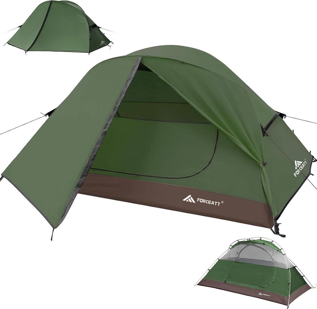 Forceatt Zelt für 2 und 3 Personen in 4 Jahreszeiten | Ultraleicht Camping, Rucksackreisen, Wandern andere Outdoor-Aktivitäten