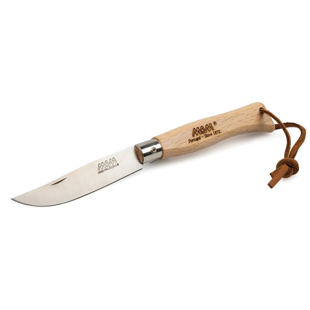 Couteau de poche de camping MAM Douro 2081 manche en bois de hêtre