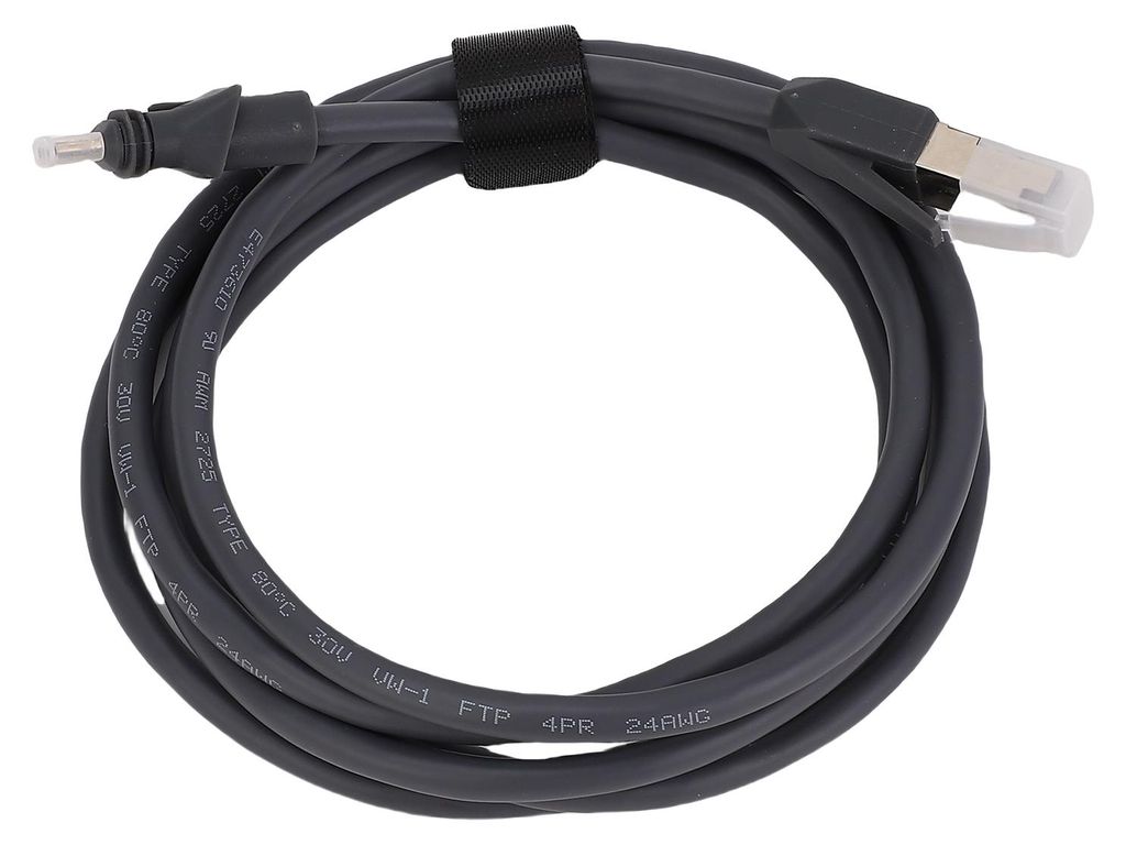Dish-Ethernet-Kabel, geeignet für flaches, leistungsstarkes 2 m langes 6,6 Fuß 26 AWG 1200 Mbit/s wasserdichtes Standard-RJ45
