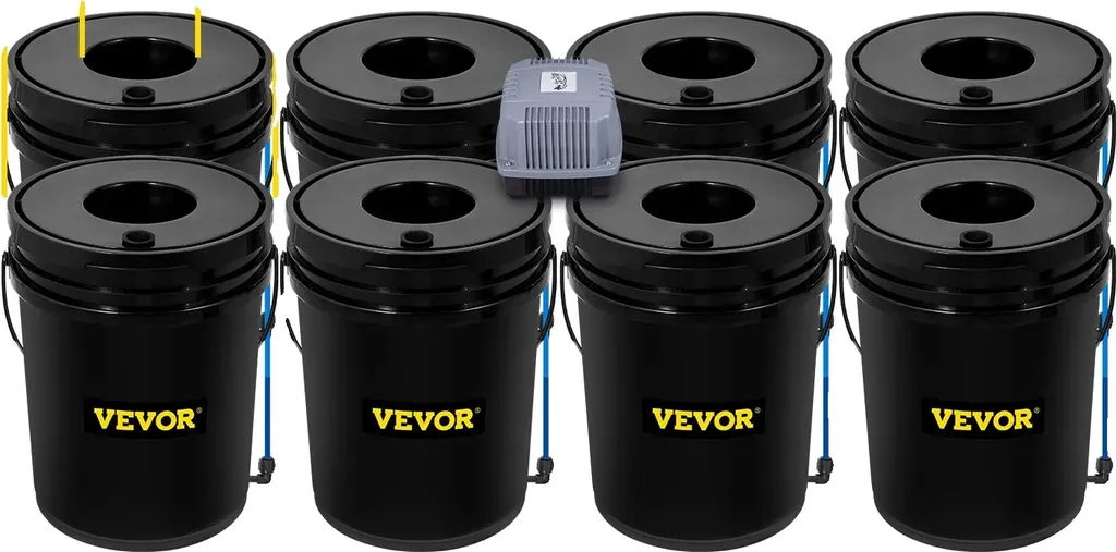 Système DWC Direct 8 Seaux à Haute Oxygénation pour Fort Rendement