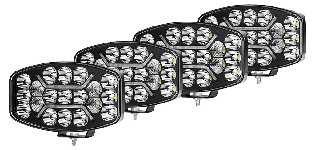 Projecteur de chantier LED 10 pouces lot de 4 lampes haute puissance