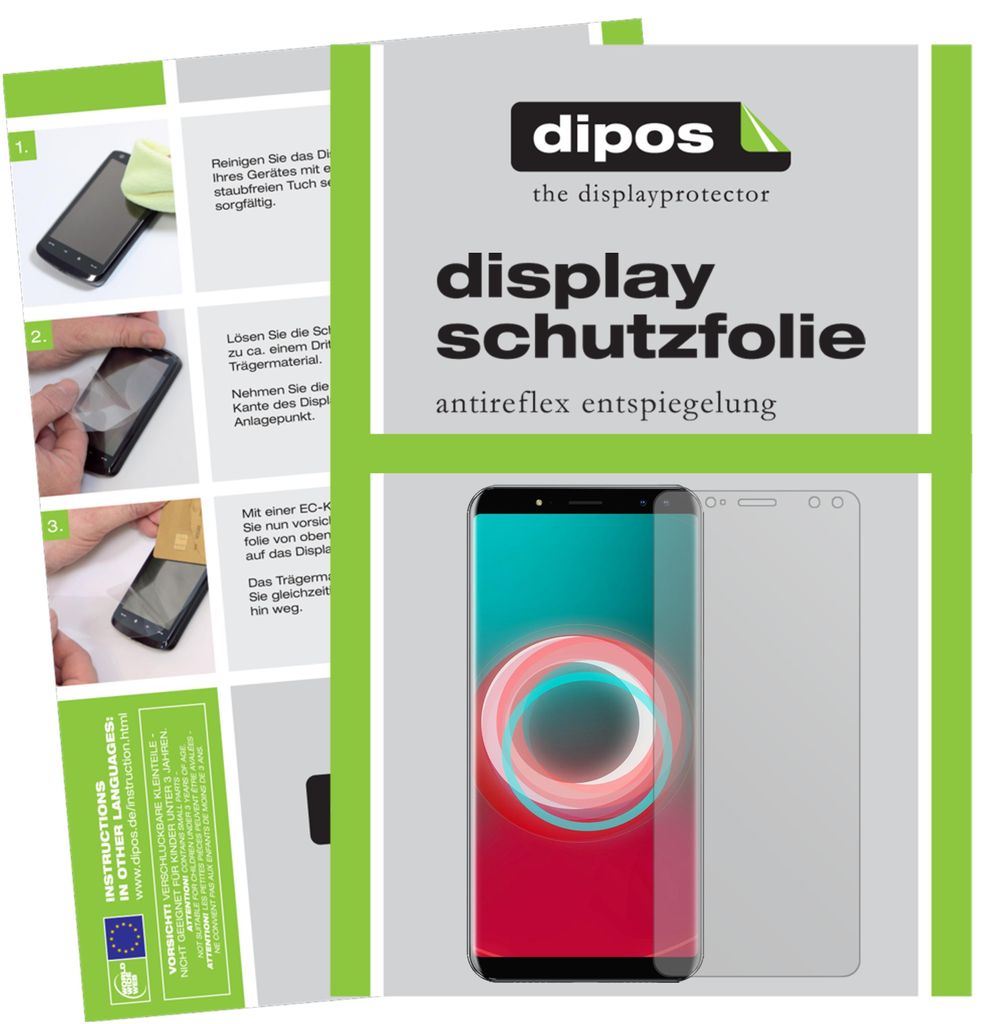 2x Schutzfolie für Ulefone Power 3S matt Displayschutzfolie Folie Display Schutz