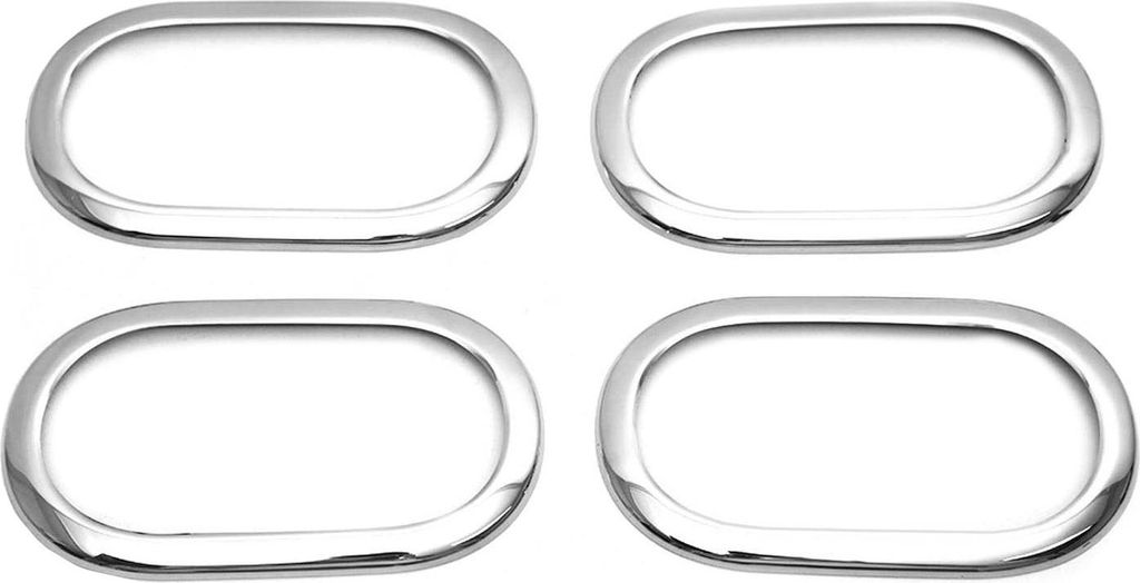 Türgriff Blende Türgriffkappen für Renault Twingo 2007-2014 Edelstahl Silber 4x