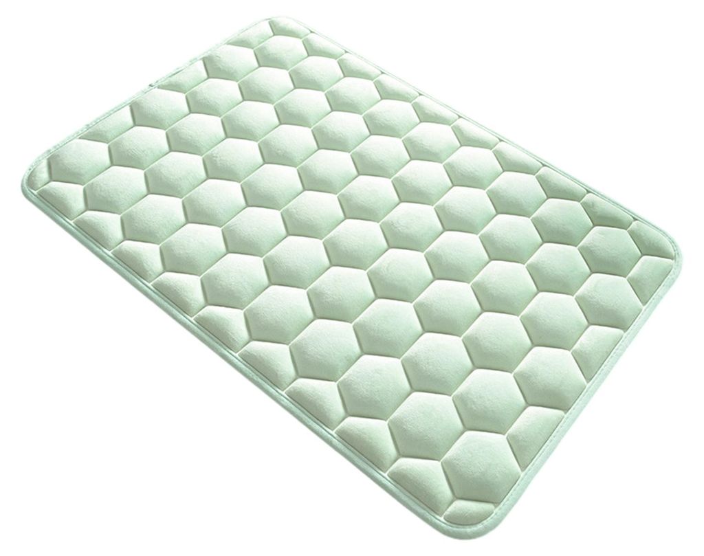 Badematte aus Memory-Schaum, saugfähiger Badteppich mit Wabenstruktur, schnelltrocknend, rutschfest, für Bad, Küche und Schlafzimmer