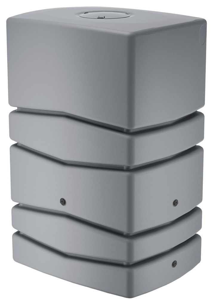 Regentonne eckig NEPTUN 450 Liter grau inkl. Hahn Produktbild 
