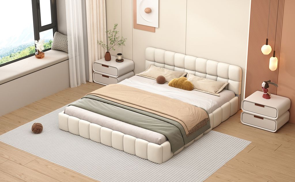 CDGlobal Polsterbett 140 x 200 cm, Jugendbett, Doppelbett Produktbild 10