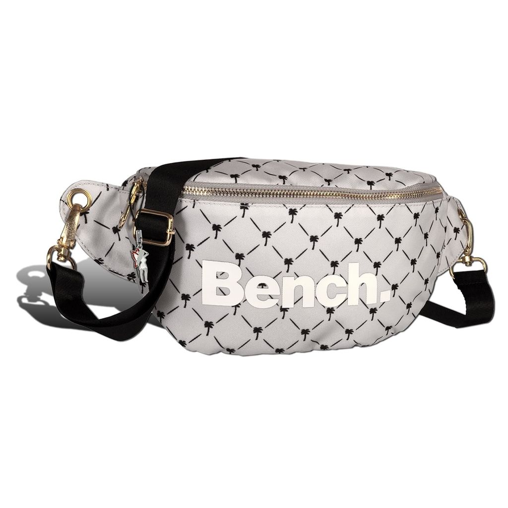 Bench modische Gürteltasche grau Bauchtasche Damen hellgrau Nylon 25x14x8,5 D2OTI303N