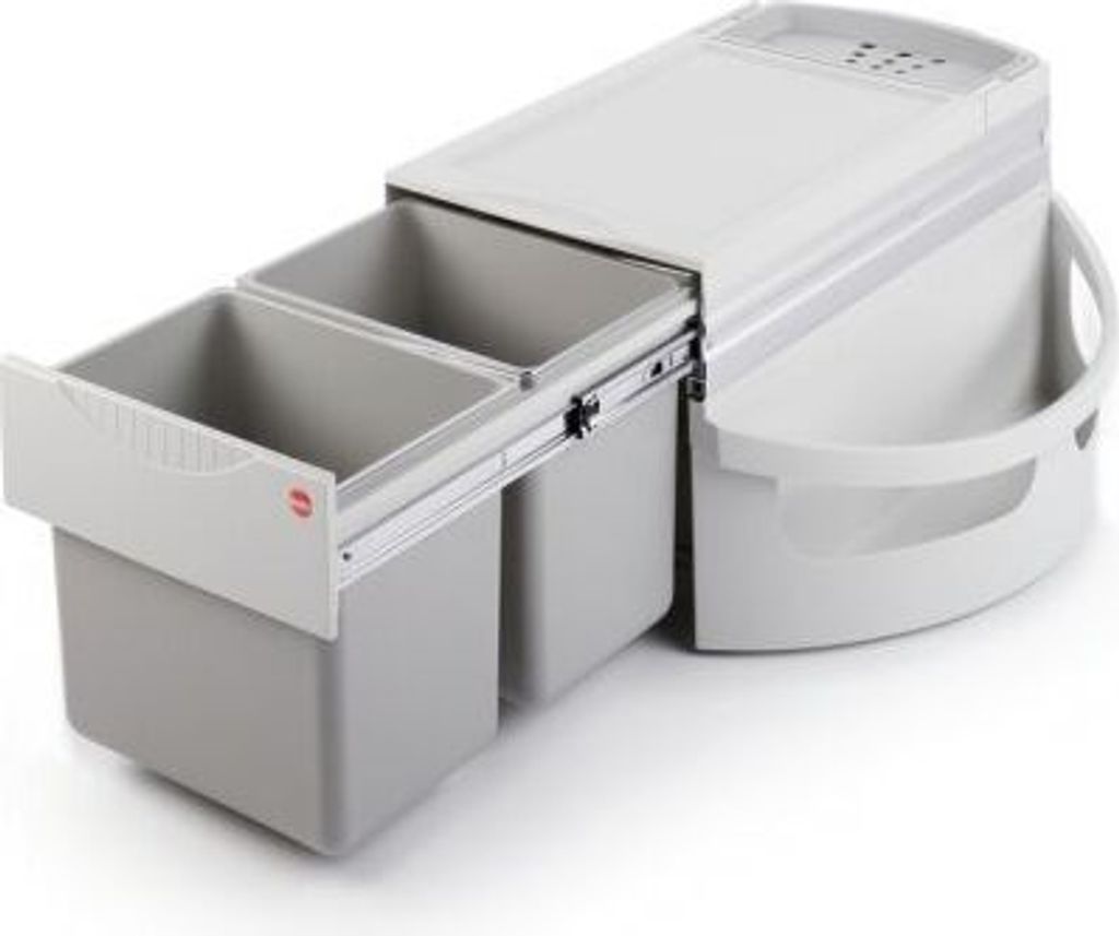 Hailo Rondo 1 plus. Abfallsammler, hellgrau.  - Mülleimer Produktbild 