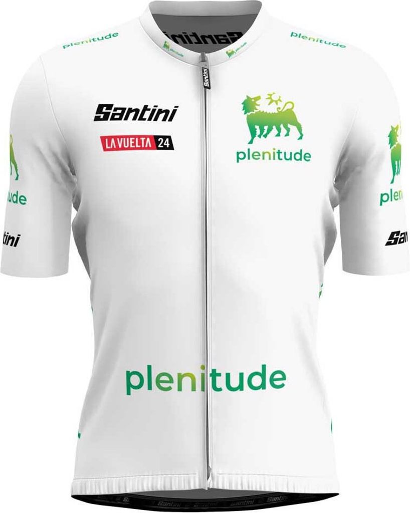 Santini La Vuelta Best Young Rider Kurzarm-radtrikot Weiß M Mann Weiß M