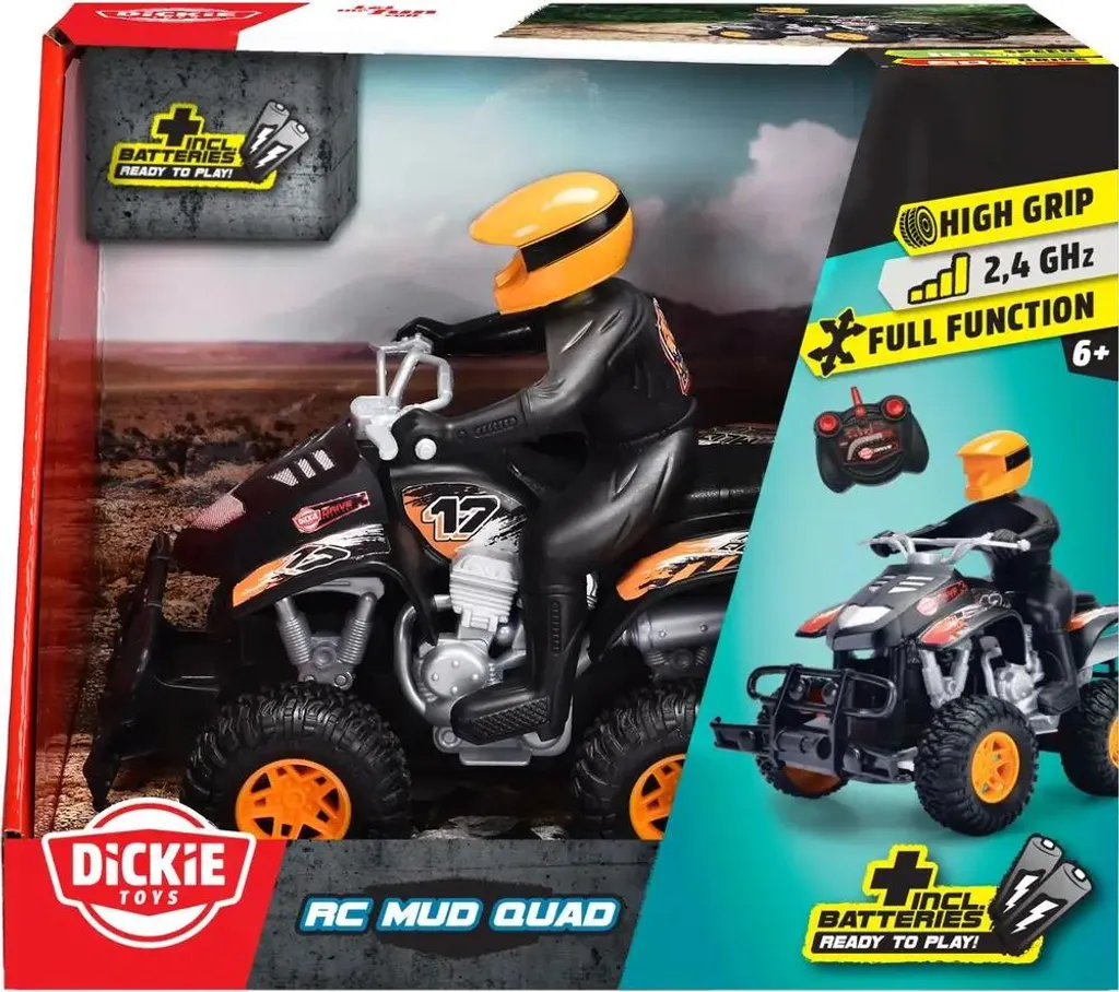 Quad RC Simba-Dickie Mud Quad : le véhicule télécommandé anti-blocage