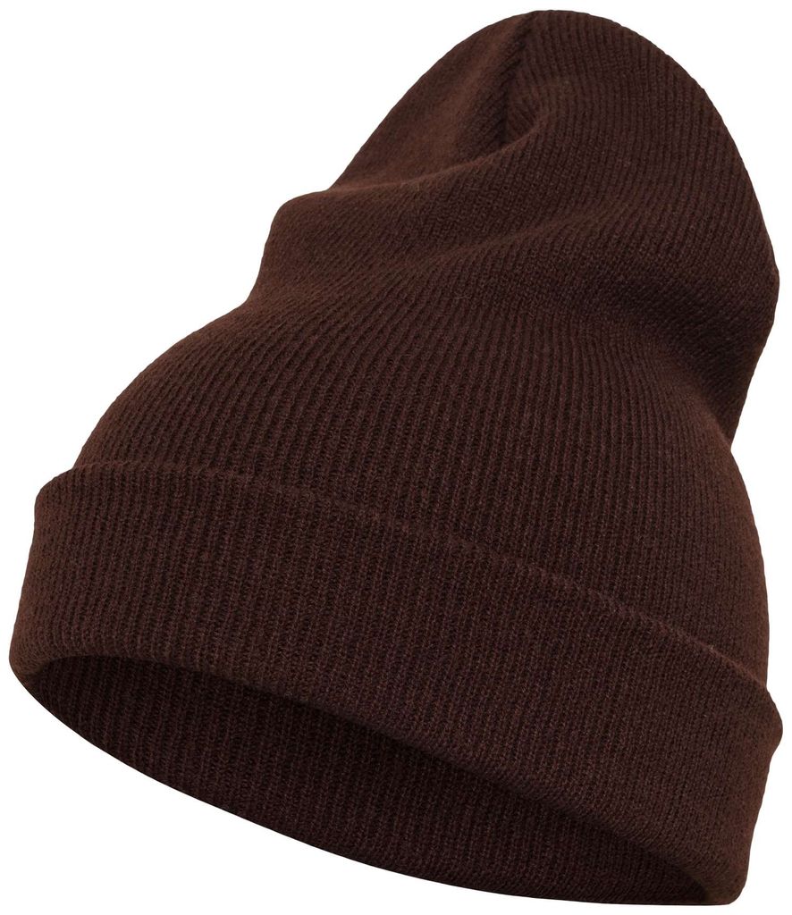 FLEXFIT 1501KC | Heavyweight Long Beanie Wintermütze - Farbe: Brown - Größe: One Size