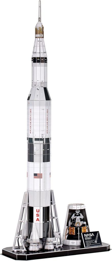 NASA 3D Puzzel Apollo 11 Saturn V, 81 cm Productafbeelding 