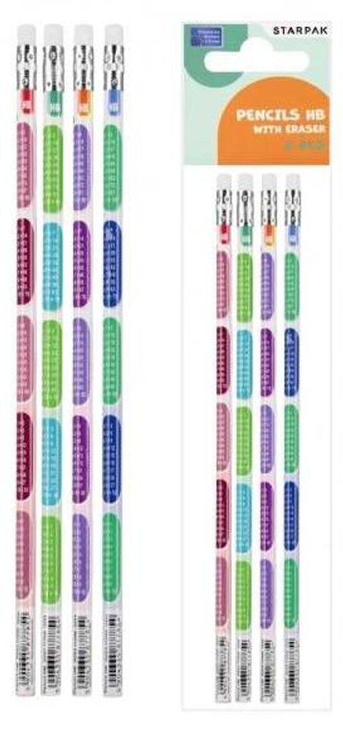 HB-Bleistift mit Radiergummi, Multiplikationstabelle, 4 Produktbild 