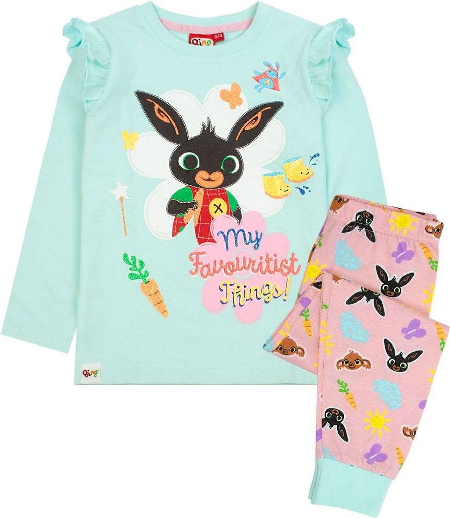 Bing Bunny - dívčí pyžamo NS6156 (110) (růžová/mátově Obrázek produktu 
