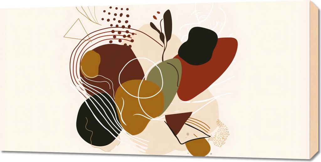 Bild 100x50cm Organische Eruption